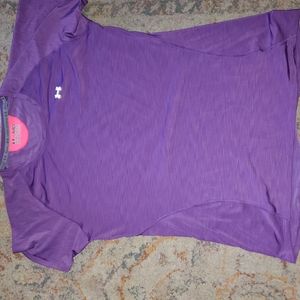 Under Armour Heat Gear purple shirt